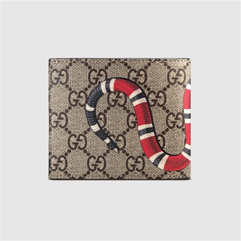 gucci supreme mens wallet|Gucci wallet snake original.